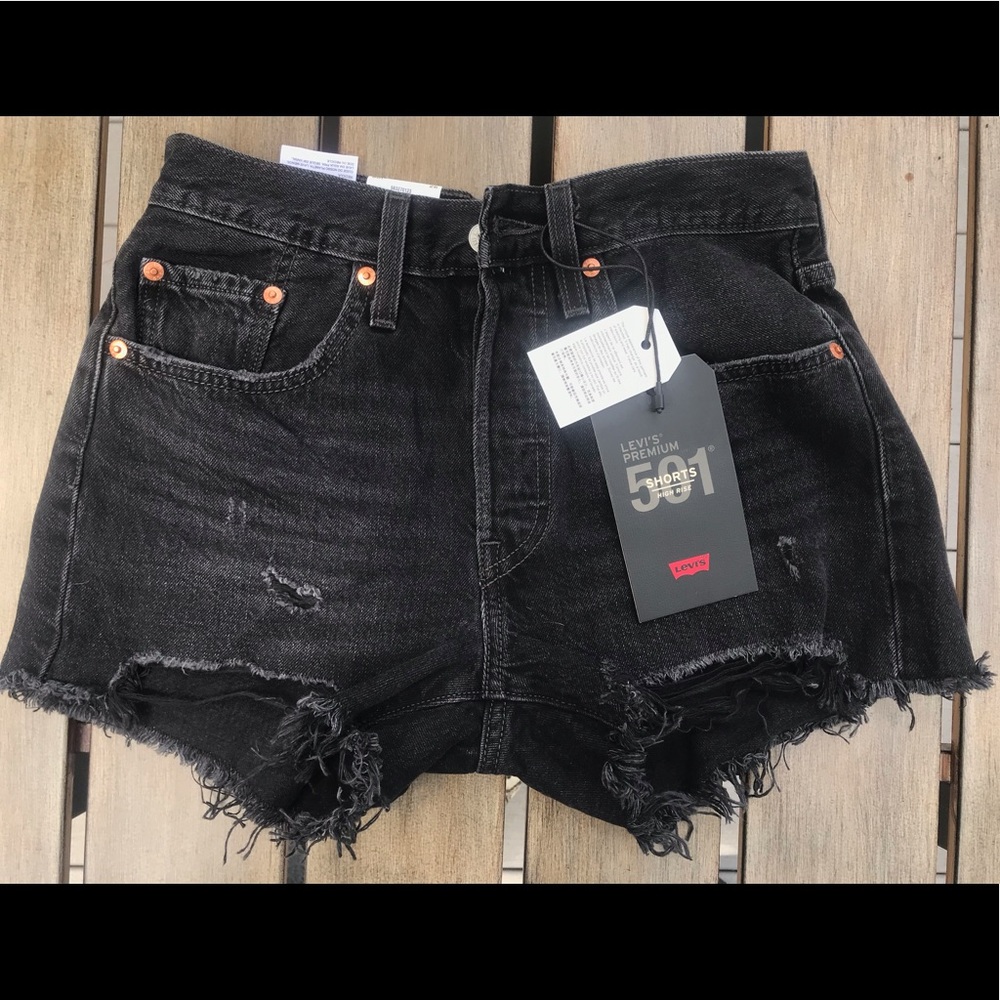 Levi’s 501 Black Denim Shorts